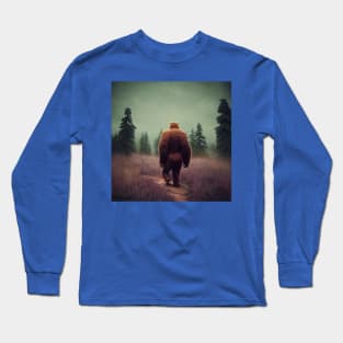 Sasquatch in Nature Long Sleeve T-Shirt